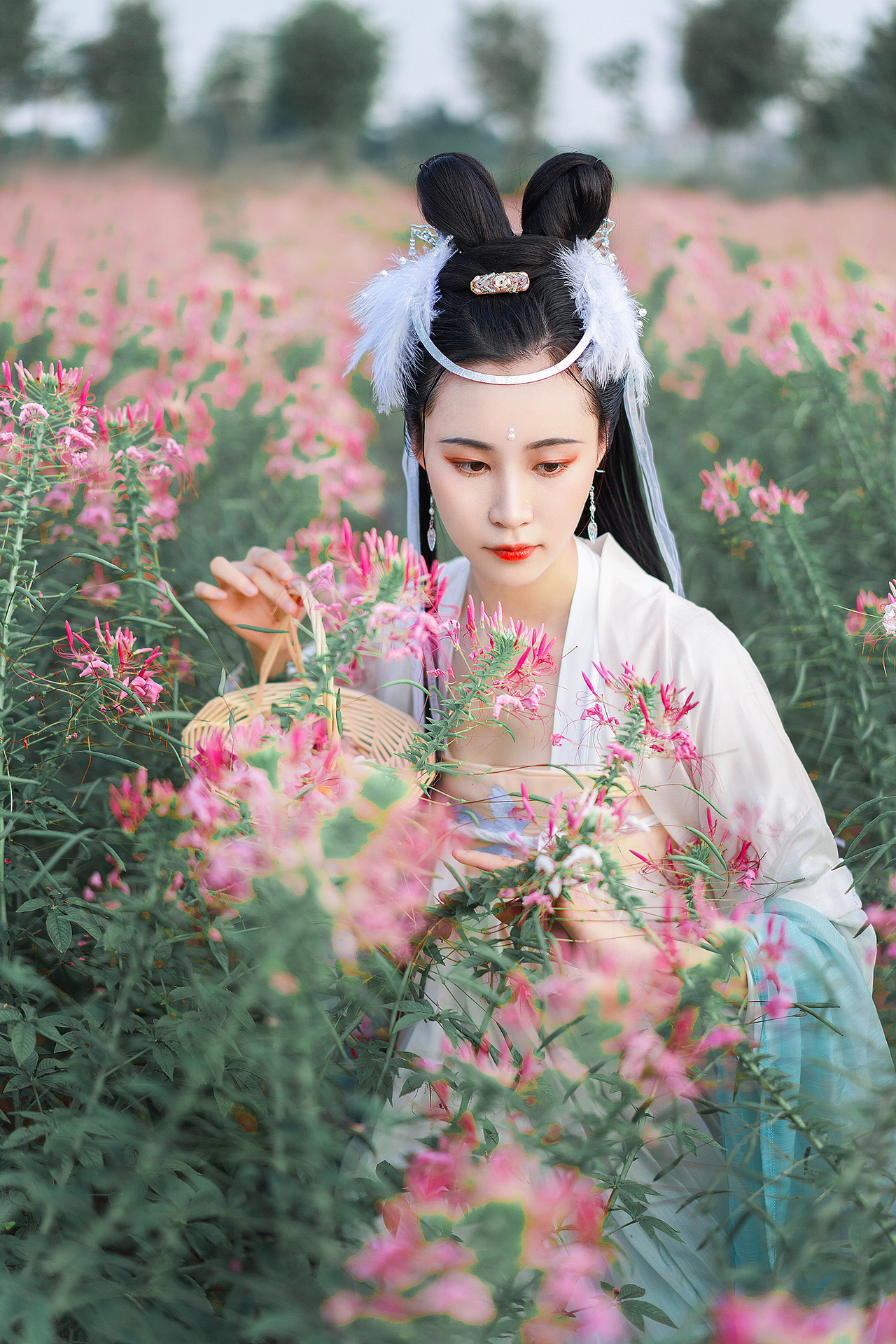 蓝の花仙 古风汉服摄影