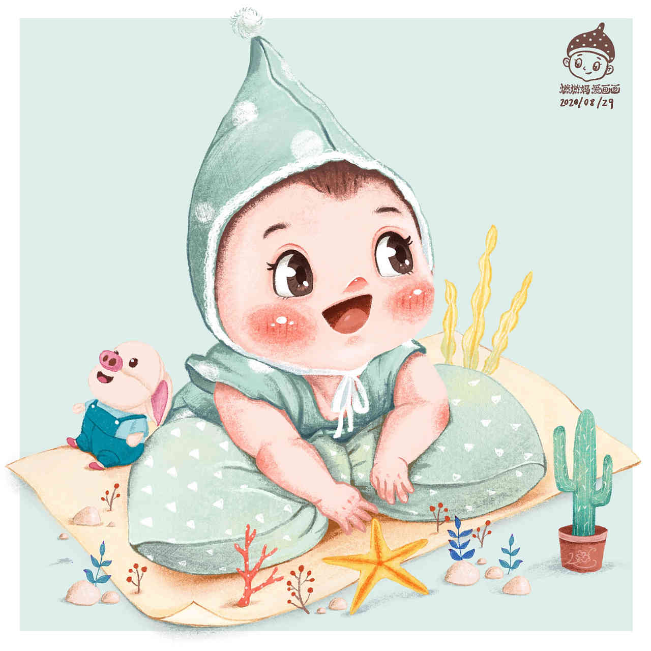 家有萌娃|插画|儿童插画|燃燃妈爱画画 - 原创作品 - 站酷 (zcool)