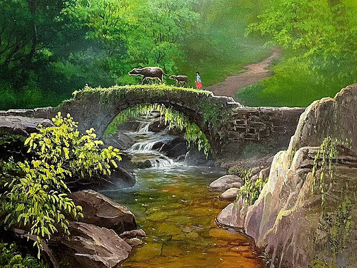 龙蟠精品油画
