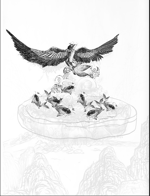 一风作品《官帽鱼》（图ZODI2MzQ0Mjg=） - 商业插画 - 站酷设计师一风老师原创素材 - 站酷ZCOOL