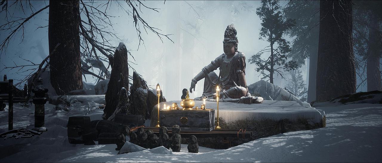 UE4场景作品《雪杉寺》（图ZMjQ0Mzk0NjY0） - 其他三维 - 站酷设计师巴拉巴拉卡卡卡原创素材 - 站酷ZCOOL
