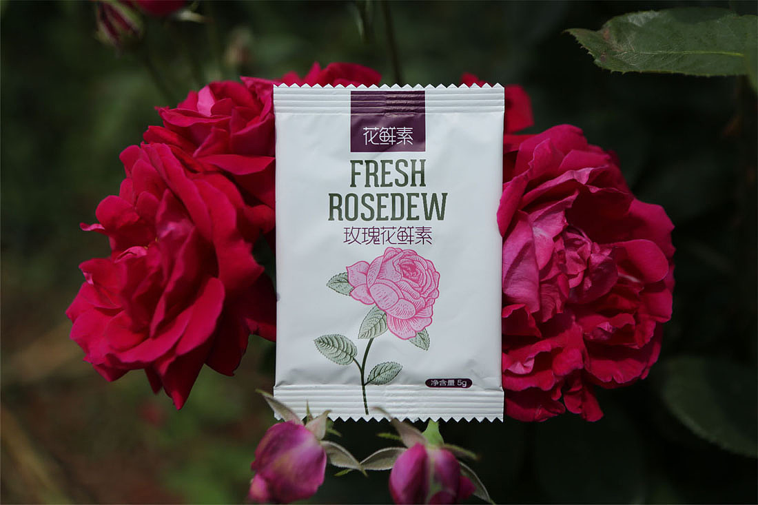 花鲜素固体饮料包装设计