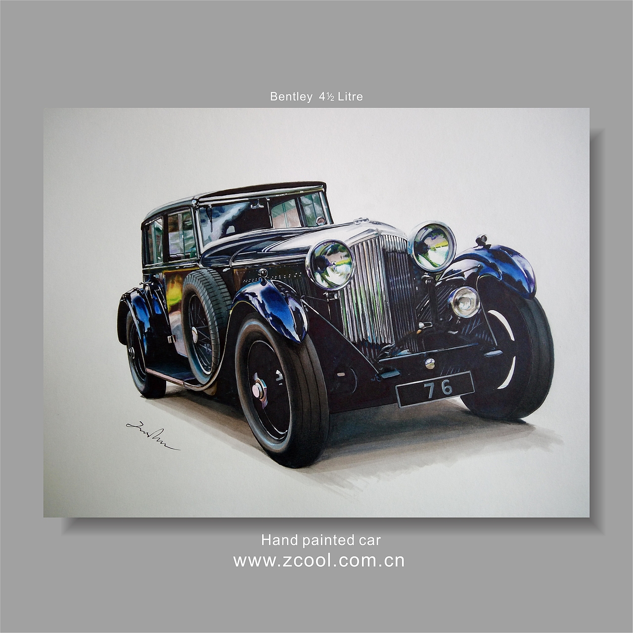 怀旧汽车马克笔手绘合集