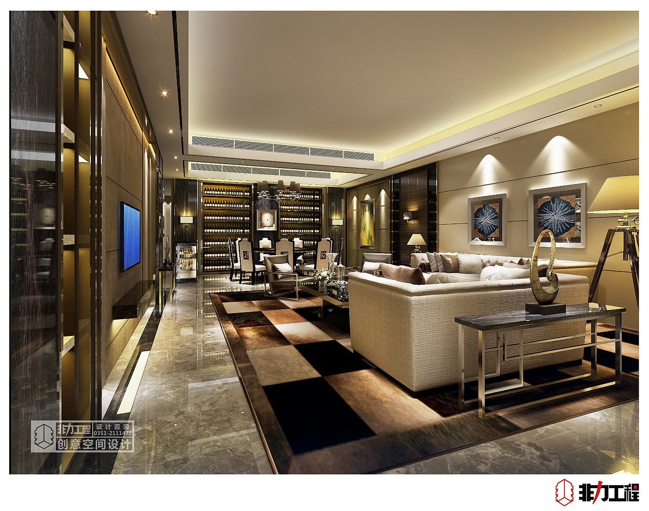 【非力工程·同德广场豪宅港式】- 案例分享（图ZNzA3NTAxMDg=） - 家装设计 - 站酷设计师非力一家装设计原创素材 - 站酷ZCOOL