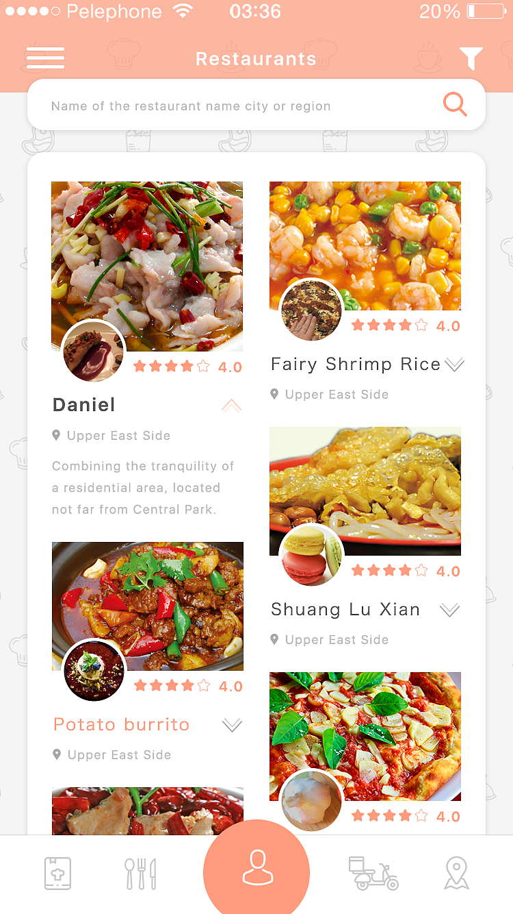 美食app（图ZMTE0NzExMzEy） - APP界面 - 站酷设计师澜雨宸原创素材 - 站酷ZCOOL