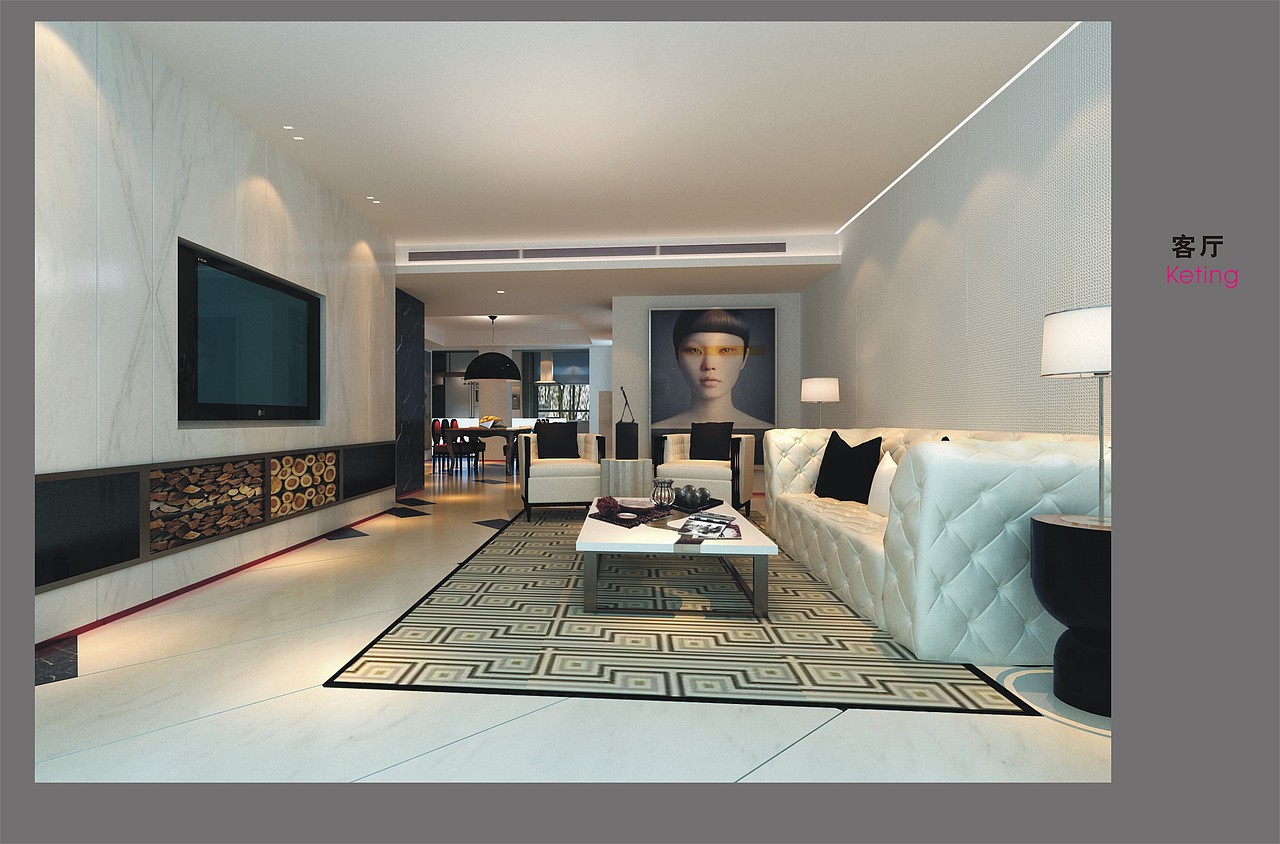 “高冷”的混搭空间设计方案