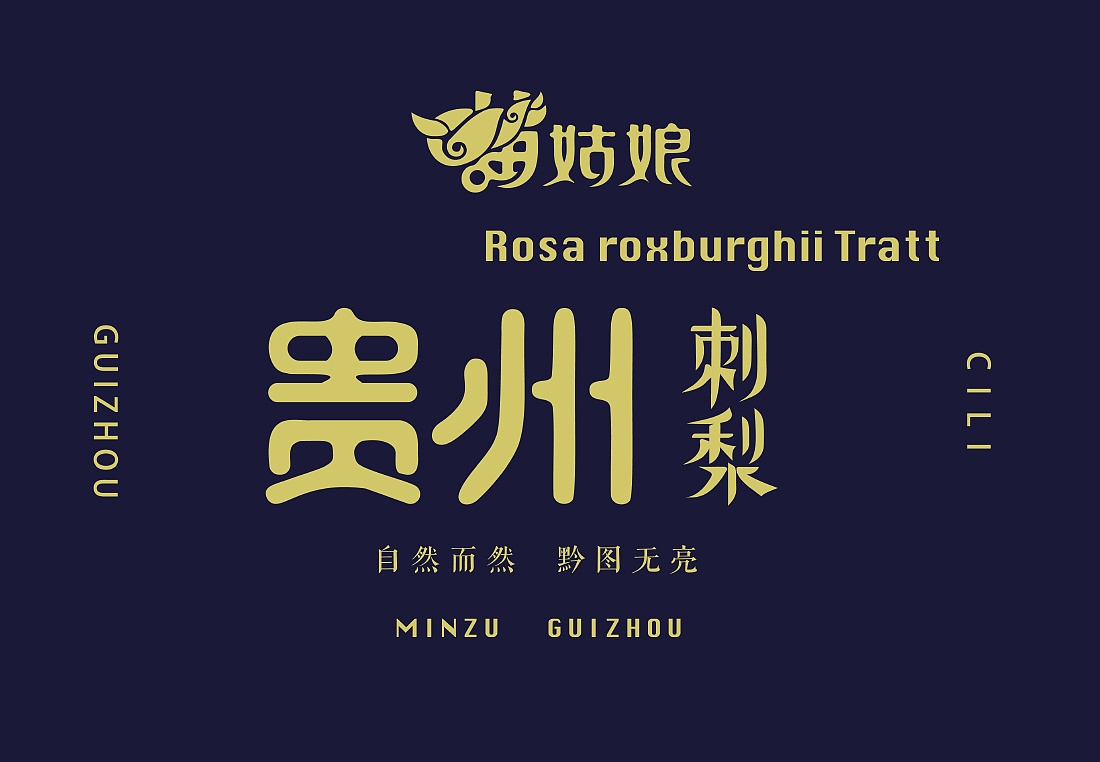 苗姑娘贵州刺梨品牌设计"黔途无量"