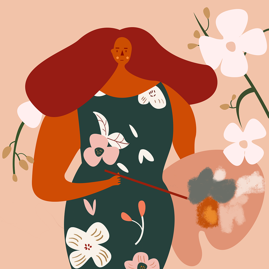 人与自然系列插画