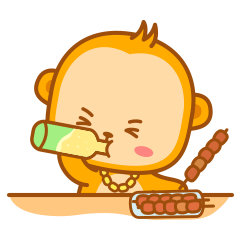 微信表情-小猴子二毛夏日篇（图ZMTY2MjMyOTg0） - 网络表情 - 站酷设计师张二毛儿原创素材 - 站酷ZCOOL