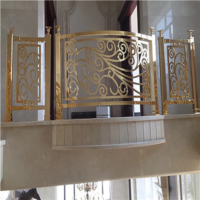 福建铝板雕花护栏上门安装【众钰楼梯】