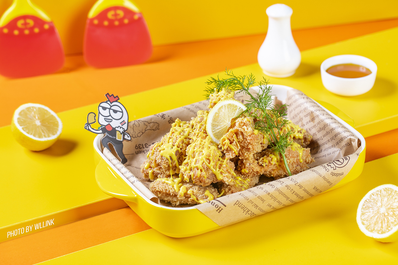 韩式炸鸡外卖图片拍摄案例-食色视觉美食摄影上门拍摄_食色美食摄影-站酷ZCOOL