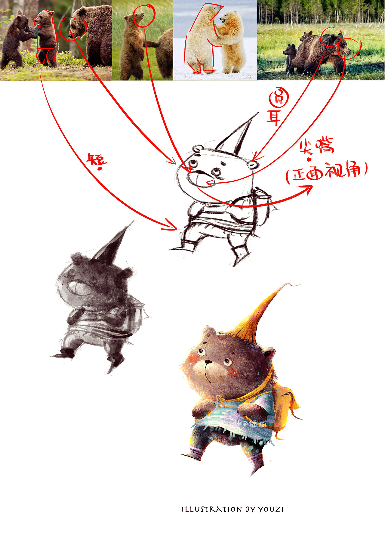 是「儿童插画」里小动物们该有的样子呀!