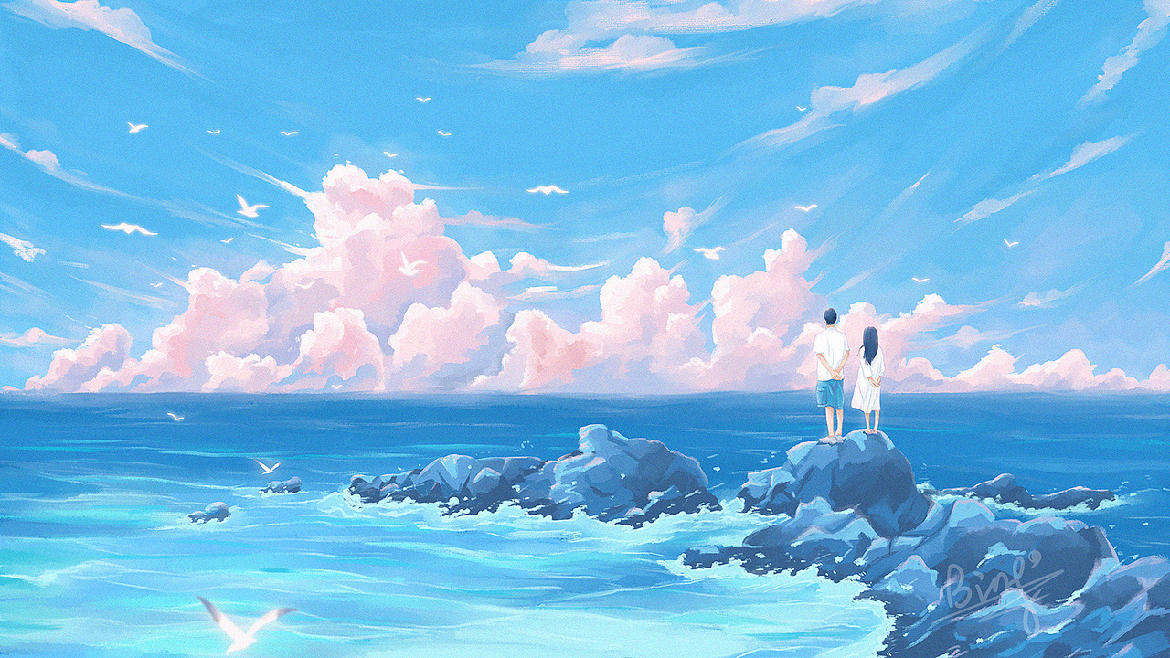 云卷云舒（图ZMzAxMzgxMzI4） - 商业插画 - 站酷设计师冰小凝原创素材 - 站酷ZCOOL