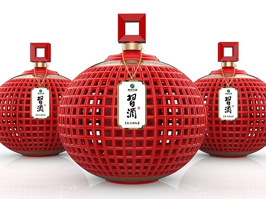 灯笼元素 x 白酒包装设计