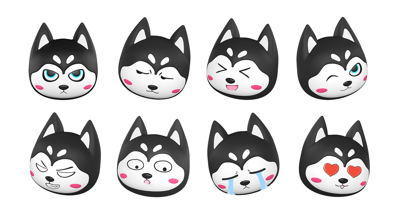 二哈各种表情帖