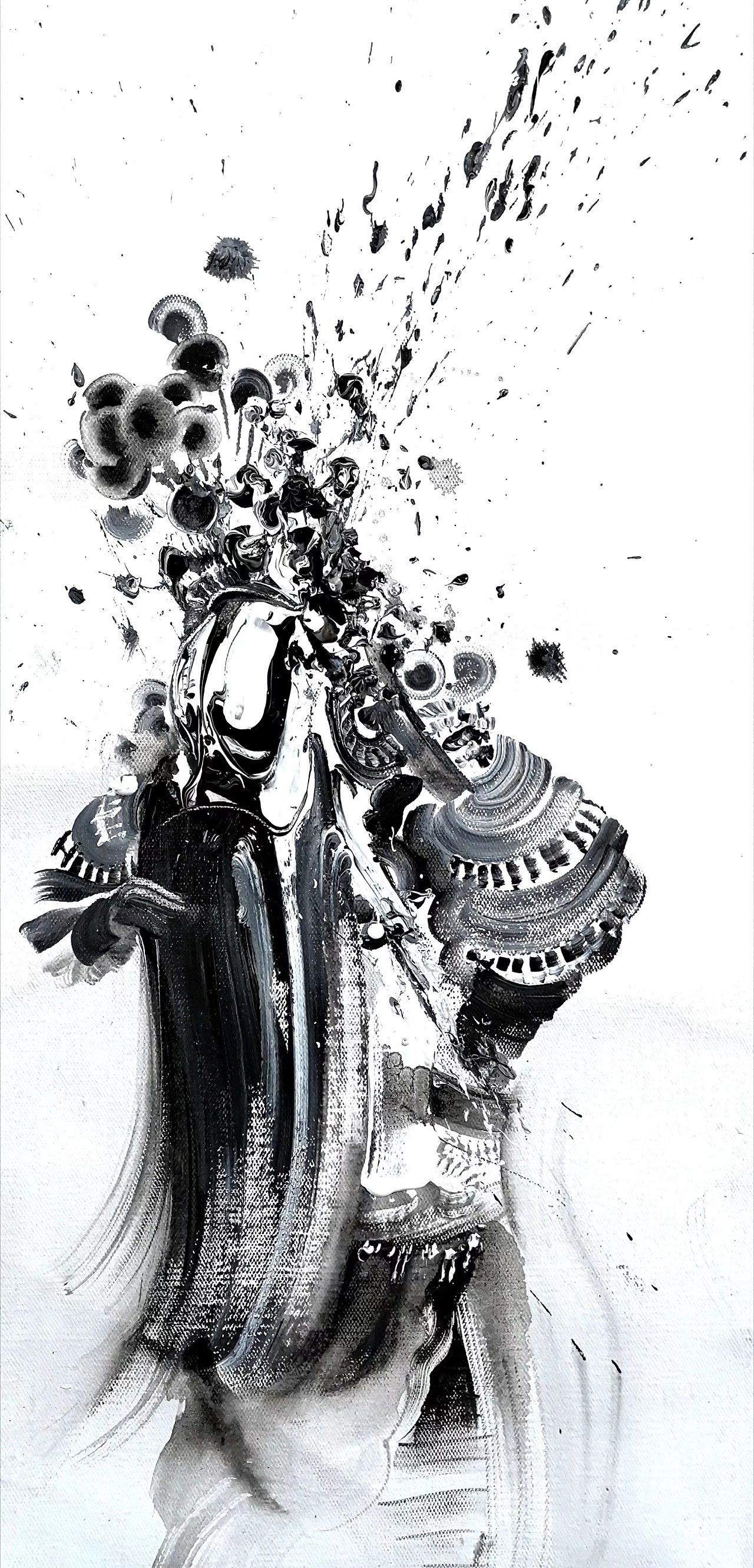黑白装饰画手绘系列之完美生灵|纯艺术|钢笔画|孙钰铭 - 原创作品 - 站酷 (ZCOOL)