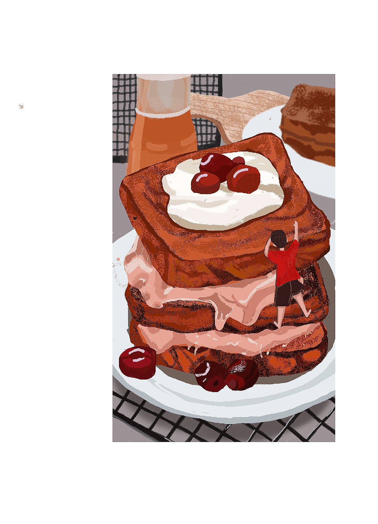 食物插画（图ZMjEzNDM3OTIw） - 创作习作 - 站酷设计师屁桃儿er原创素材 - 站酷ZCOOL