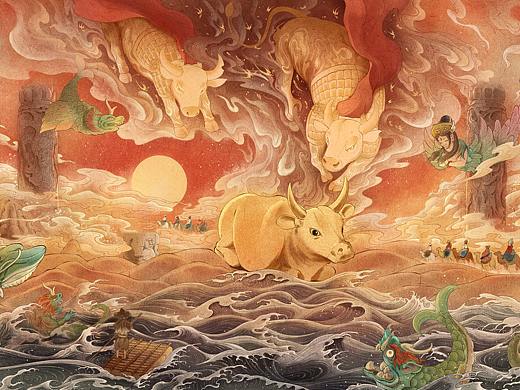 宁夏博物馆-鎏金铜牛