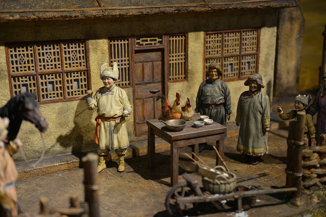 56个民族婚俗微雕2