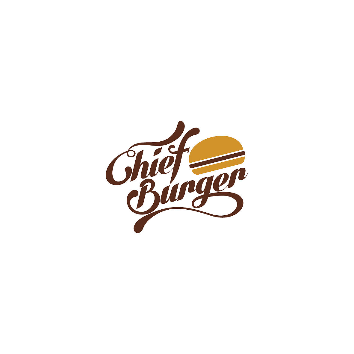 chief burger 汉堡店logo