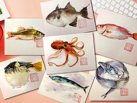 海鱼（章鱼也是鱼）