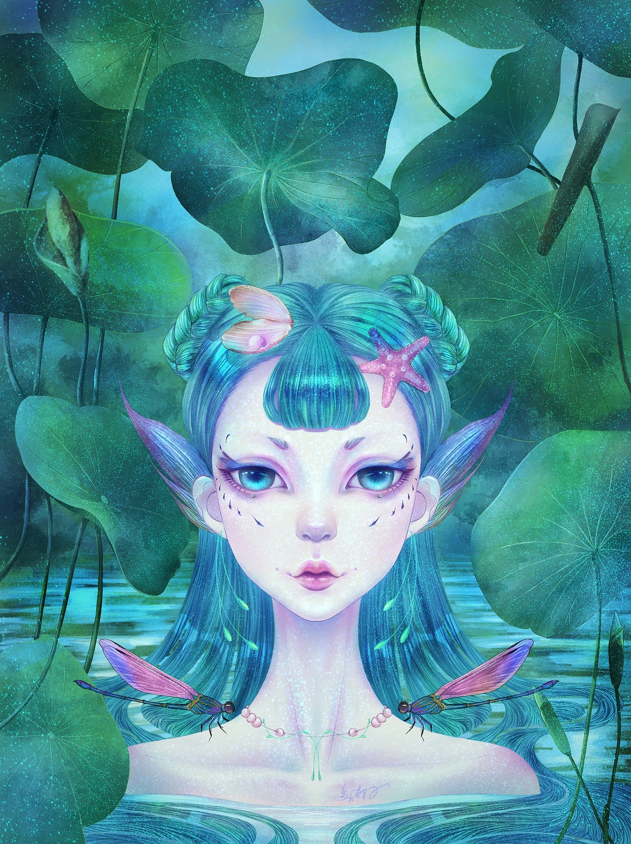 动物植物人物化插画