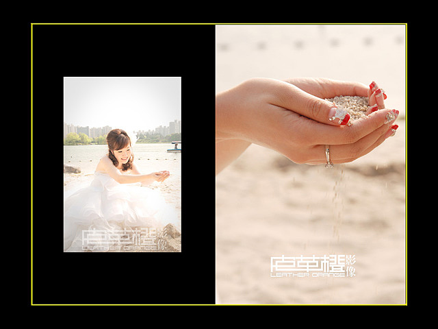 发现瞬间的感动,轻轻记录下您的婚礼的每一个细节——皮革橙影像与平面设计。