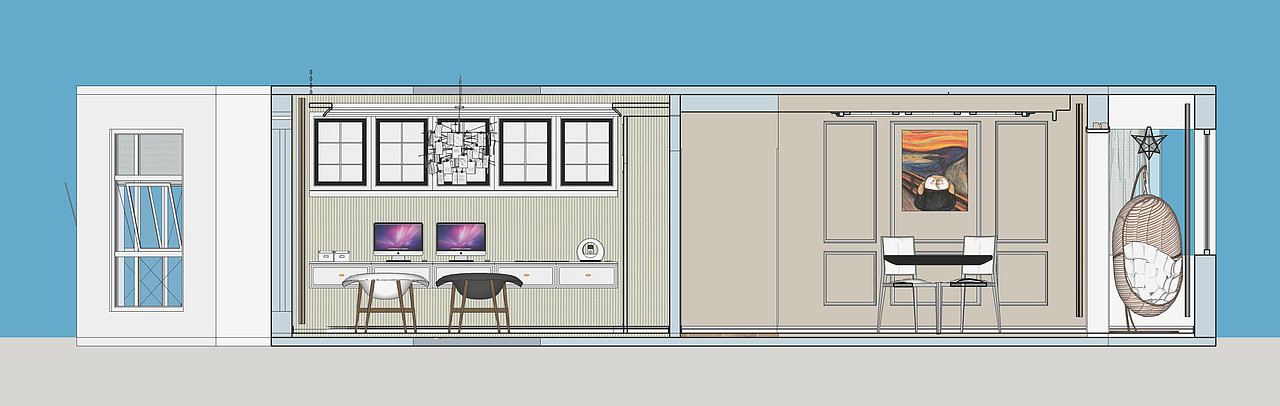 1612期学员入学四周以后SU模型表现作品