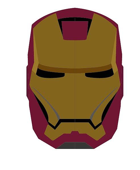 钢铁侠面具鼠绘 临摹练习