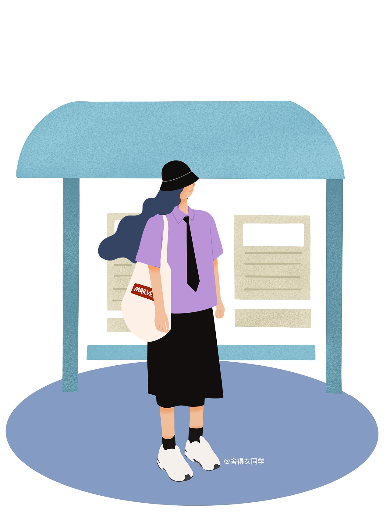 扁平风格插画（图ZMjIxODA2MTQw） - 商业插画 - 站酷设计师舍得同学原创素材 - 站酷ZCOOL