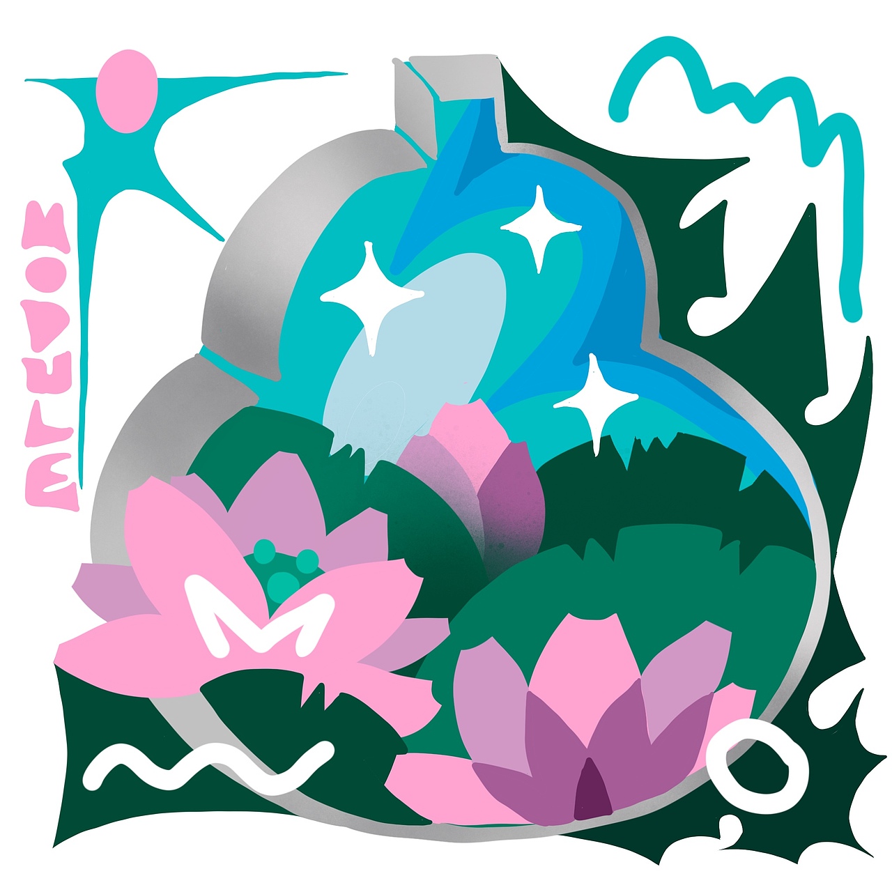 [四季の窗 ] 半抽象插画/墙面涂鸦（图ZMjU5MzUxMTM2） - 艺术插画 - 站酷设计师奥兹梦游中原创素材 - 站酷ZCOOL