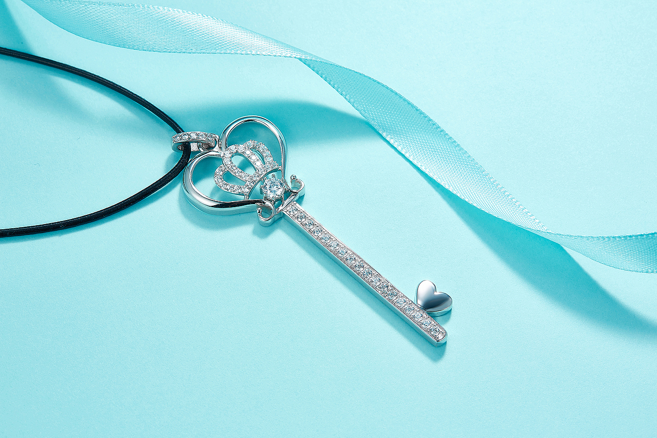 商业珠宝青色场景摄影拍摄