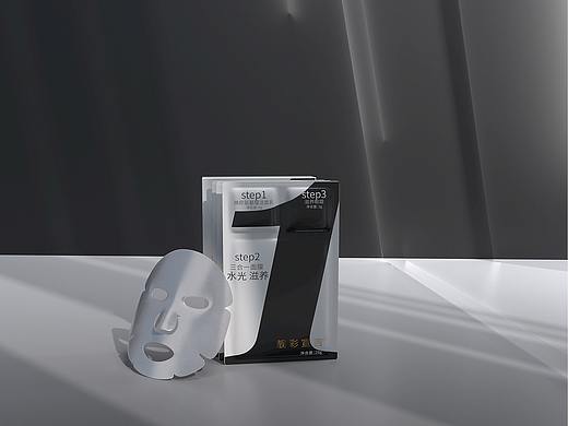 一组美妆C4D建模图