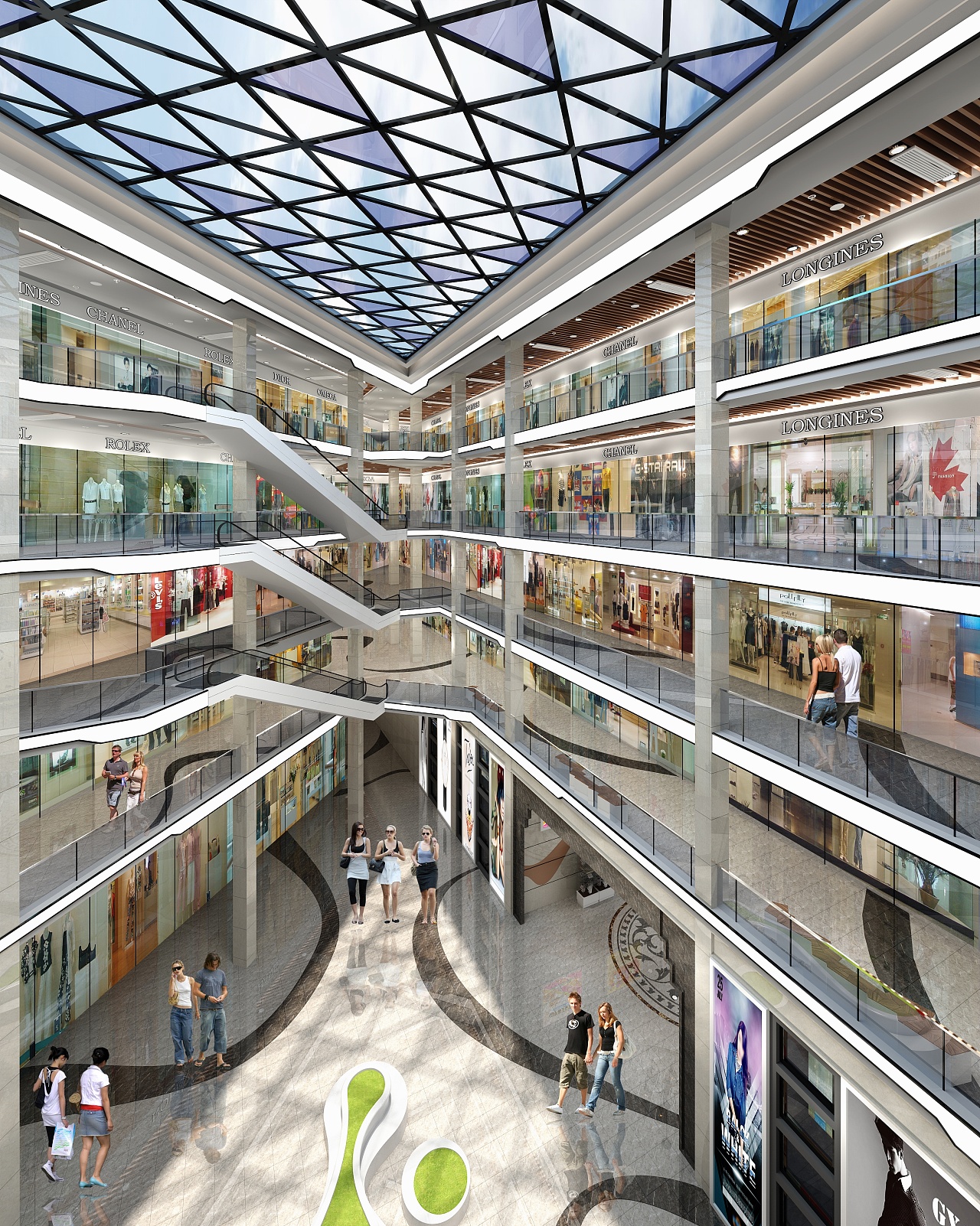 大型商场效果图