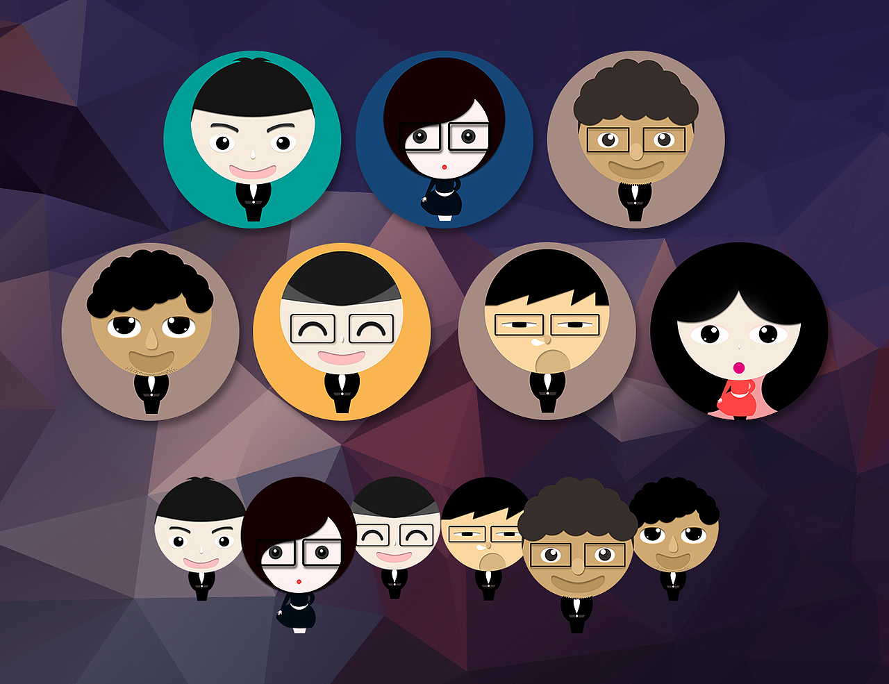 企业人物头像（图ZMzgwMjU1NjA=） - 图标 - 站酷设计师懒六子原创素材 - 站酷ZCOOL