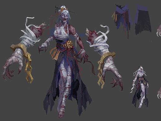 女鬼（个人主页-ZNDQ5ODM3NzI=） - 游戏原画 - 站酷设计师翔啊翔原创素材 - 站酷ZCOOL