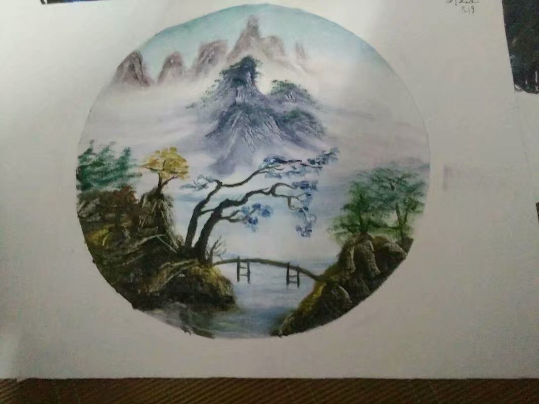 山水风景油画