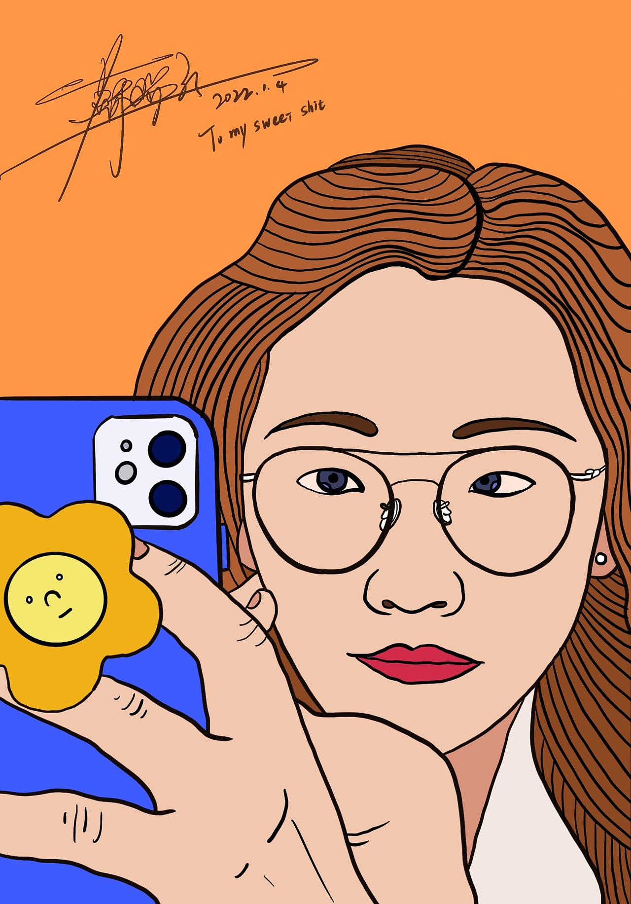 手绘头像/procreate（图ZMjg1NDE0OTI0） - 艺术插画 - 站酷设计师苏屁猪爷爷一级棒原创素材 - 站酷ZCOOL