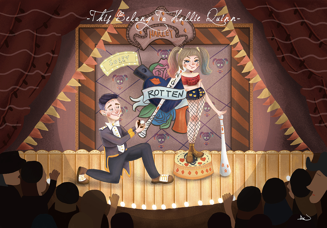 【Cat Walk】This Belong To Hallie Quinn（图ZMjEzNTYxODMy） - 儿童插画 - 站酷设计师单眼皮的catwalk原创素材 - 站酷ZCOOL