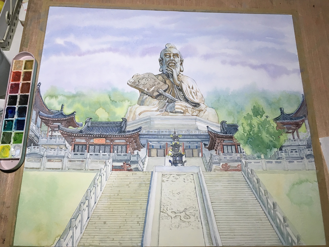【手绘城市】茅山（图ZODY3Nzc3Mjg=） - 商业插画 - 站酷设计师阿骨AOKI原创素材 - 站酷ZCOOL