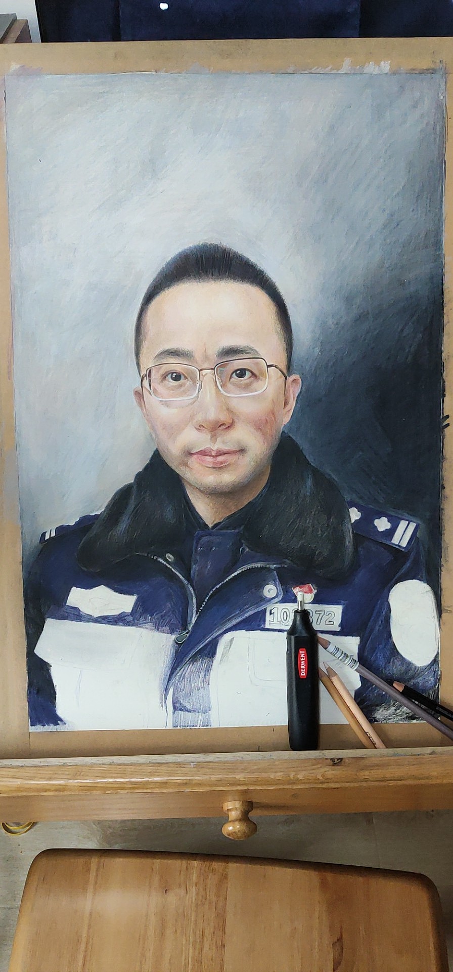 交警风采|纯艺术|绘画|夏目侑子_原创作品-站酷zcool