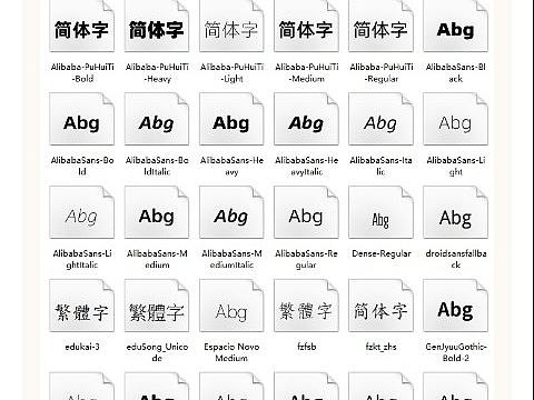 免费商用字体