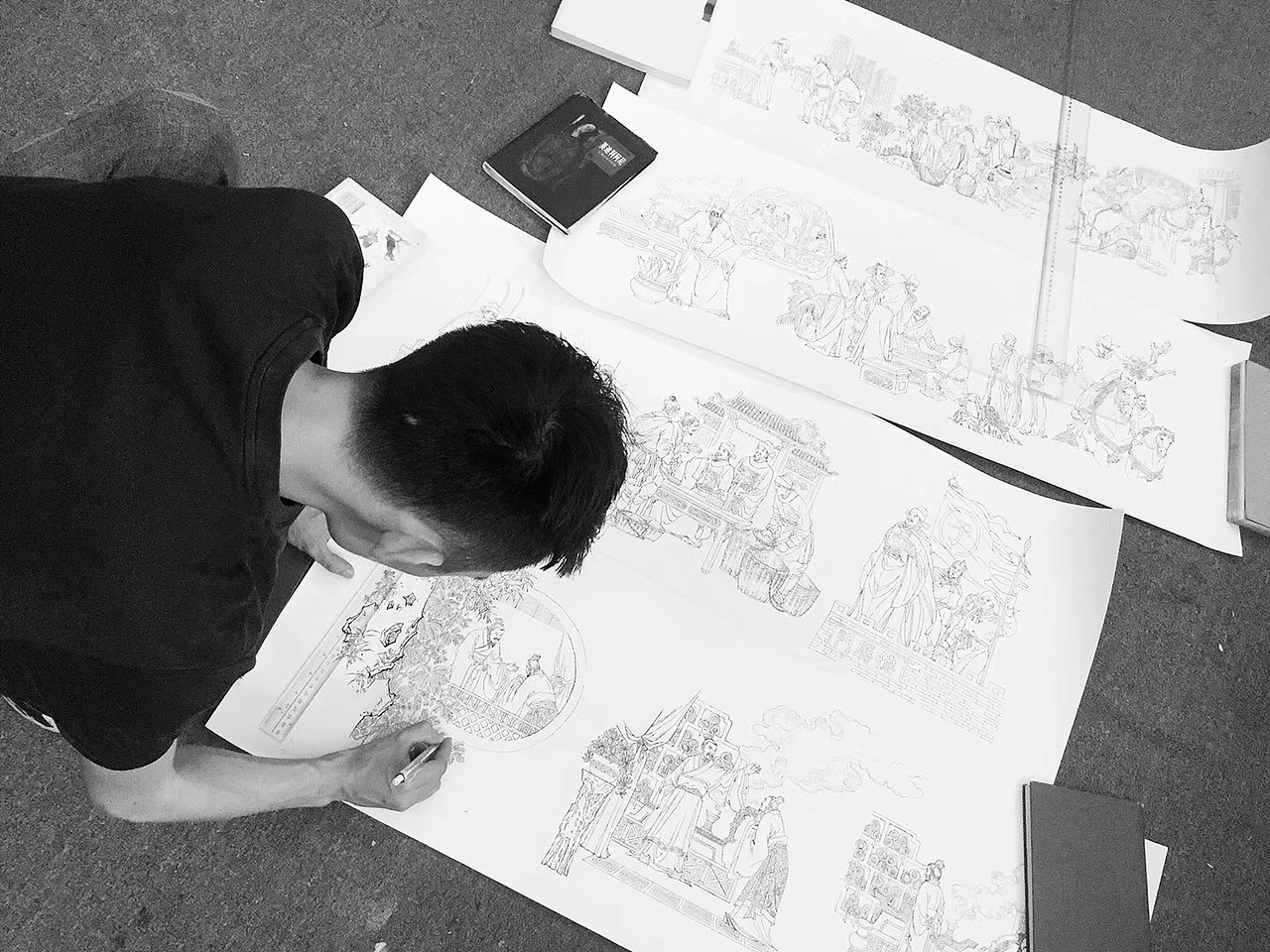 山西青铜博物馆陈列展连环画绘手绘创作（图ZMjk1MTQ5NDcy） - 艺术插画 - 站酷设计师英葵有维设计原创素材 - 站酷ZCOOL