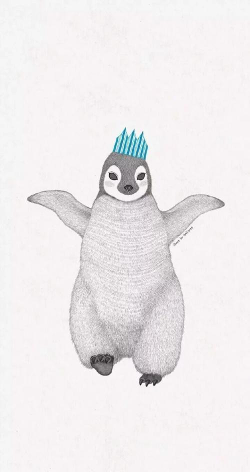 企鹅|插画|创作习作|win迪 - 临摹作品 - 站酷 (zcool)
