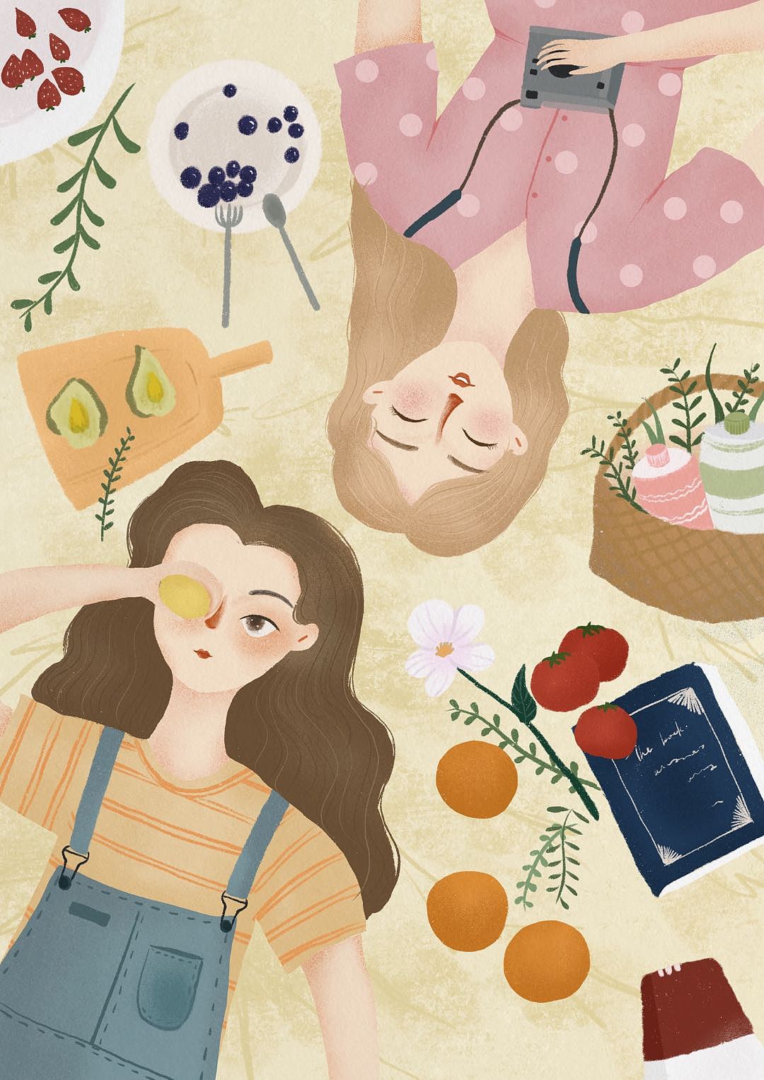春日就是野餐日（图ZMjA1ODM3MzY0） - 创作习作 - 站酷设计师开飞机的兔子君原创素材 - 站酷ZCOOL