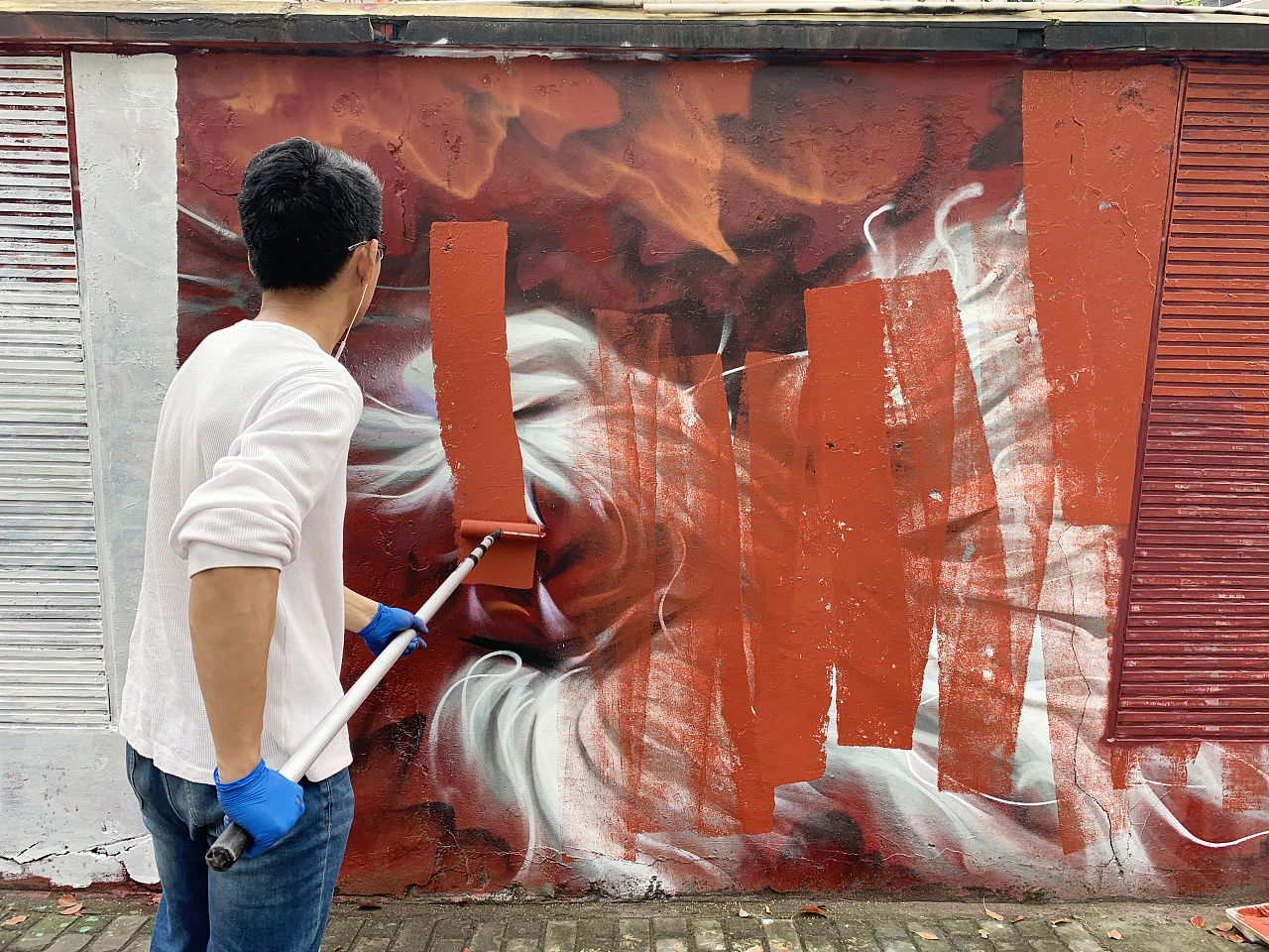 he街头艺术创作中国龙系列6