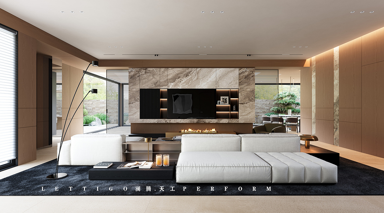 豪华超大别墅轻奢风格（图ZMzgxNjQ4ODI0） - 家装设计 - 站酷设计师澜腾天工表现李工原创素材 - 站酷ZCOOL