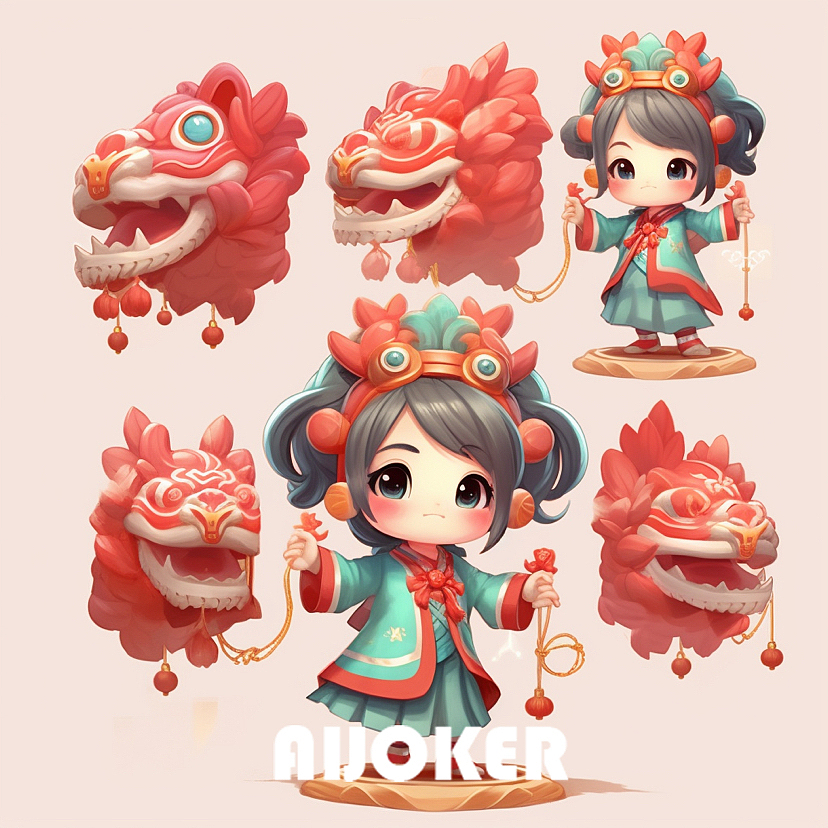 MJ AI生成 IP形象26（图ZMzQ1MTQwMjU2） - AI作品 - 站酷设计师AI疯人院原创素材 - 站酷ZCOOL