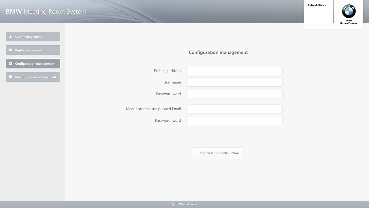 汽车行业会议室管理系统界面设计PC版（图ZNzk1MDcwMzI=） - 软件界面 - 站酷设计师replay1986原创素材 - 站酷ZCOOL