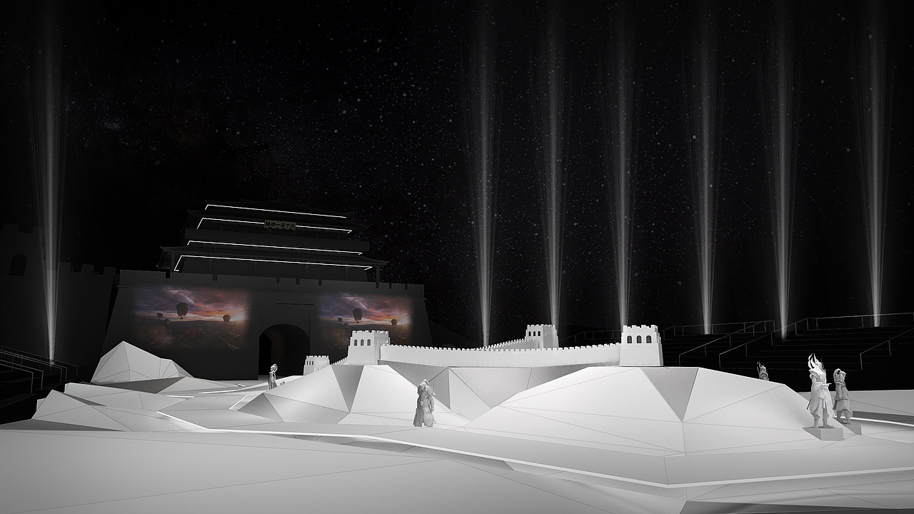 张艺谋电影长城发布会 概念设计稿